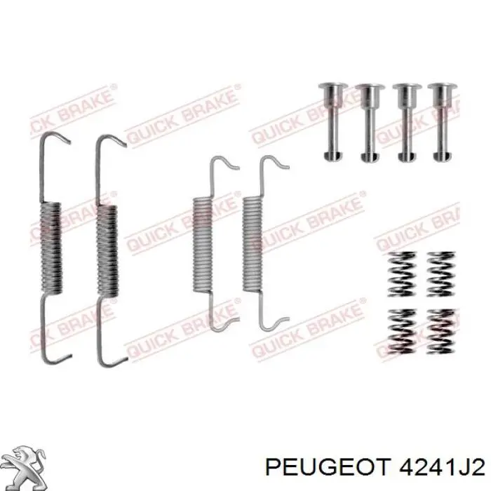 Купити 4241J2 Peugeot/Citroen Гальмівні колодки гальма стоянки