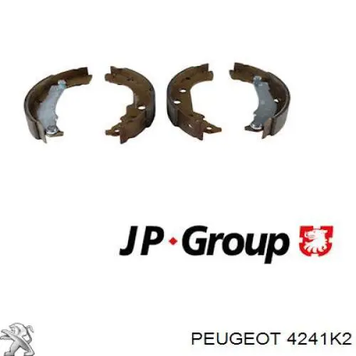 4241K2 Peugeot/Citroen колодки гальмові задні, барабанні