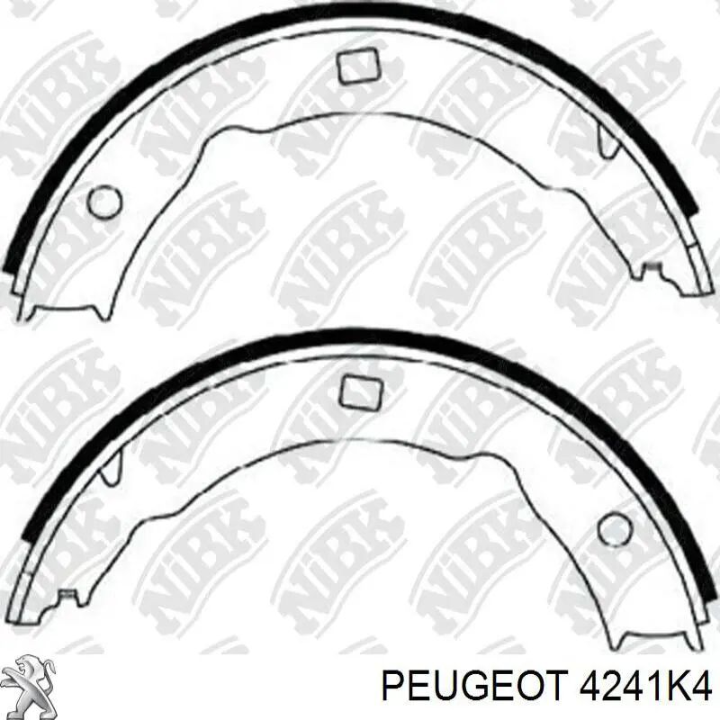 4241K4 Peugeot/Citroen Гальмівні колодки ручника