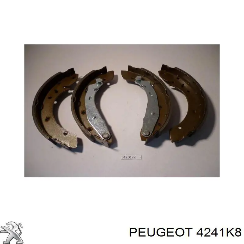 Колодки гальмові задні, барабанні Peugeot/Citroen 4241K8 ціна, від 20.26 USD