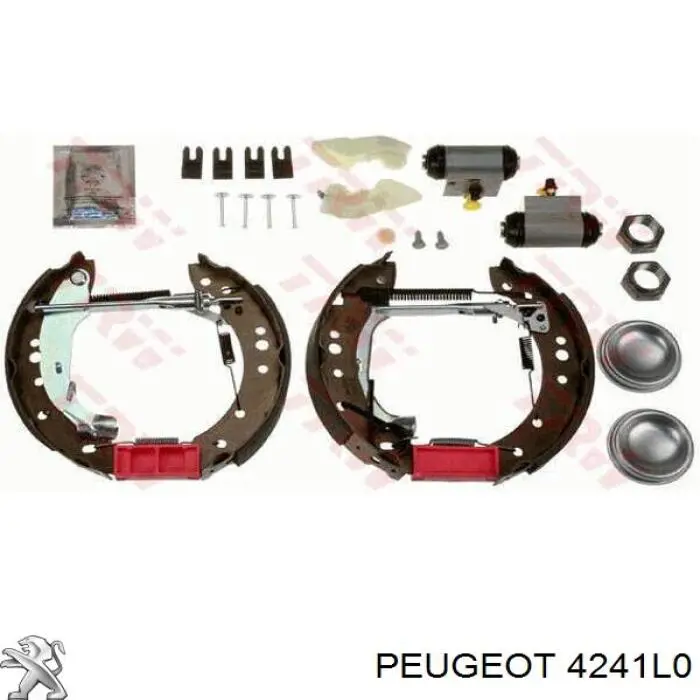 Купити 4241L0 Peugeot/Citroen Колодки гальмові задні, барабанні
