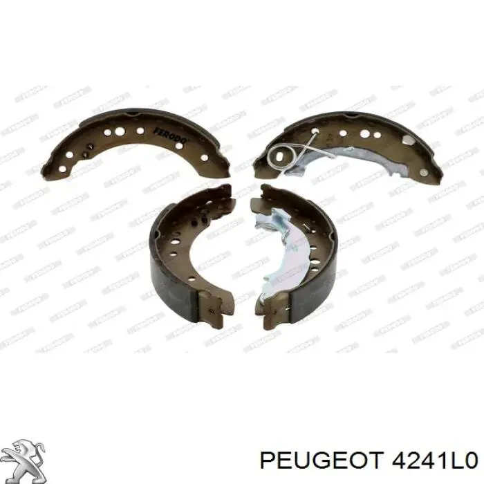 Колодки гальмові задні, барабанні Peugeot/Citroen 4241L0 ціна, від 20.80 USD