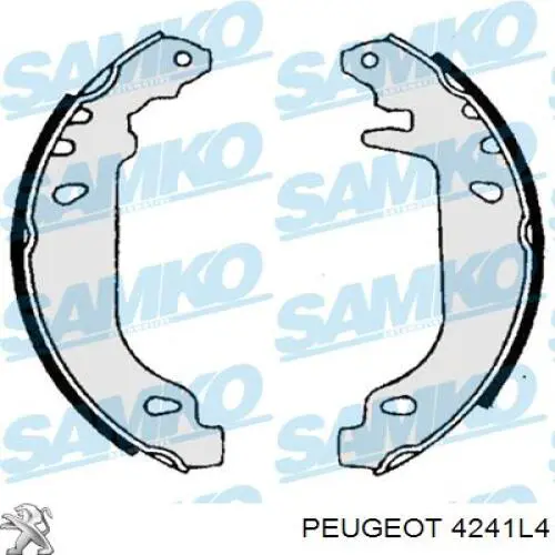 Купити 4241L4 Peugeot/Citroen Колодки гальмові задні, барабанні