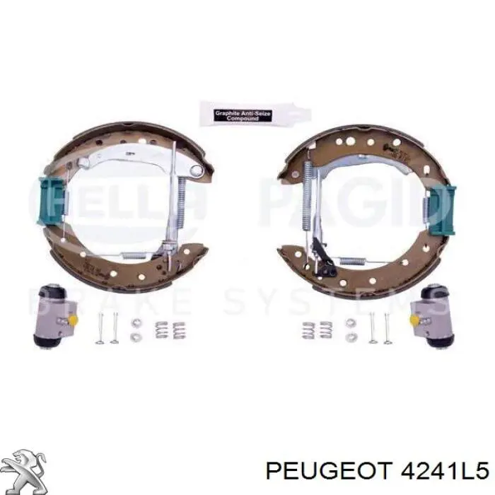 Купити 4241L5 Peugeot/Citroen Колодки гальмові задні, барабанні