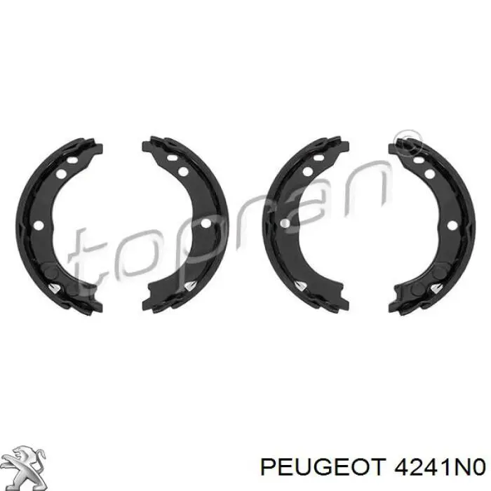 Колодки ручника / стоянкового гальма Peugeot/Citroen 4241N0 ціна, від 16.26 USD