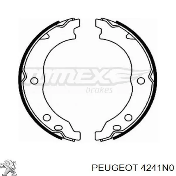 Купити 4241N0 Peugeot/Citroen Гальмівні колодки гальма стоянки