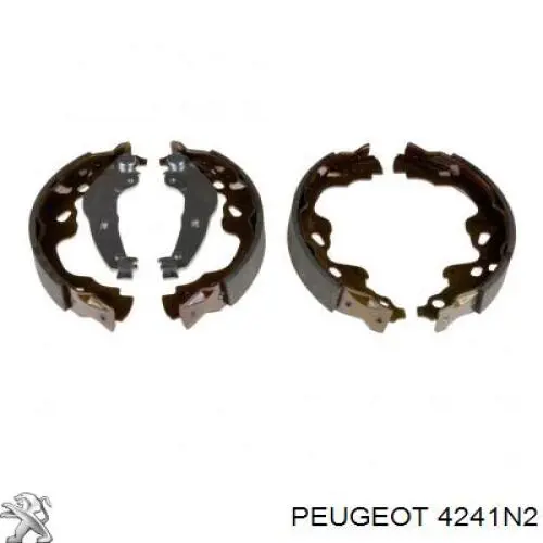 Колодки гальмові задні, барабанні Peugeot/Citroen 4241N2 ціна, від 17.31 USD