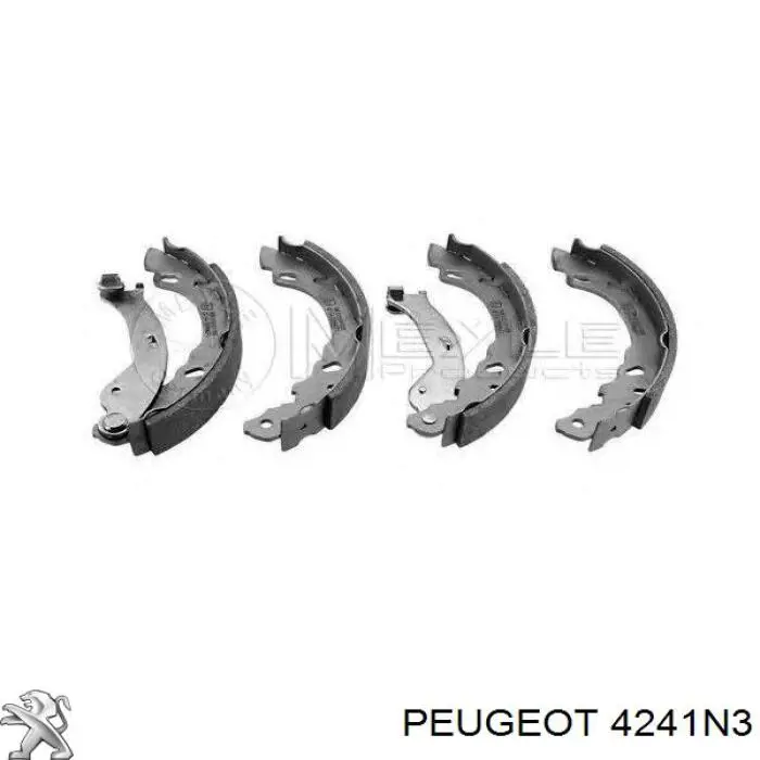 Колодки гальмові задні, барабанні Peugeot/Citroen 4241N3 ціна, від 30.29 USD