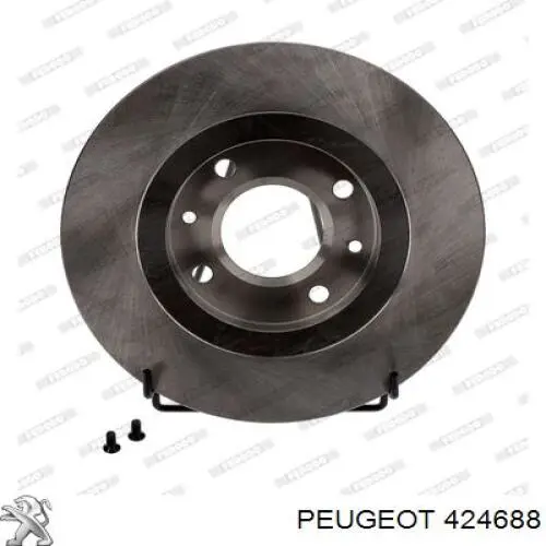 Диск переднього гальма Peugeot/Citroen 424688 ціна, від 20.10 USD