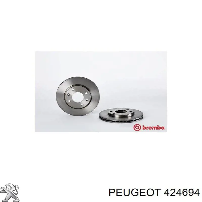Диск гальмівний передній Peugeot/Citroen 424694