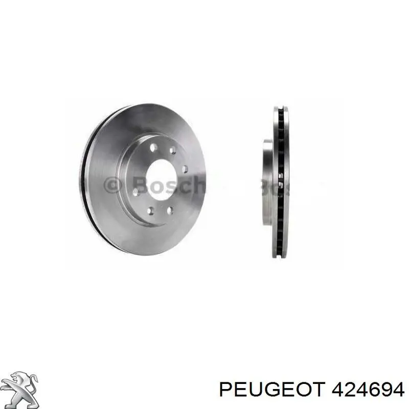 Диск гальмівний передній 424694 Peugeot/Citroen