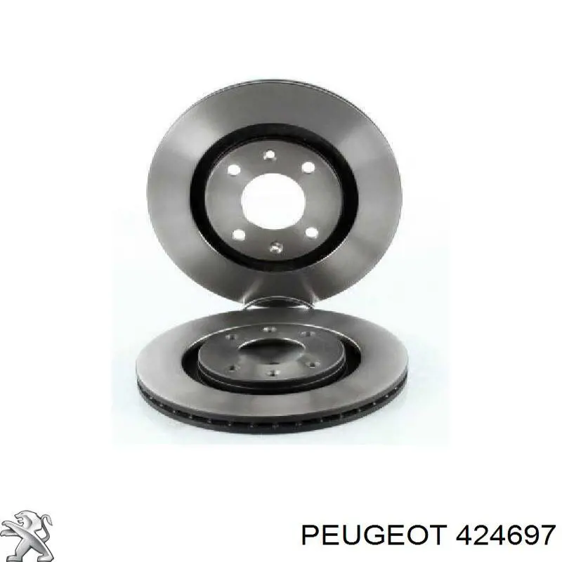 Диск переднього гальма Peugeot/Citroen 424697 ціна, від 24.12 USD