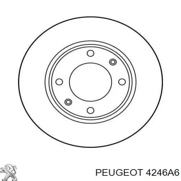 4246A6 Peugeot/Citroen Гальмо дискове переднє