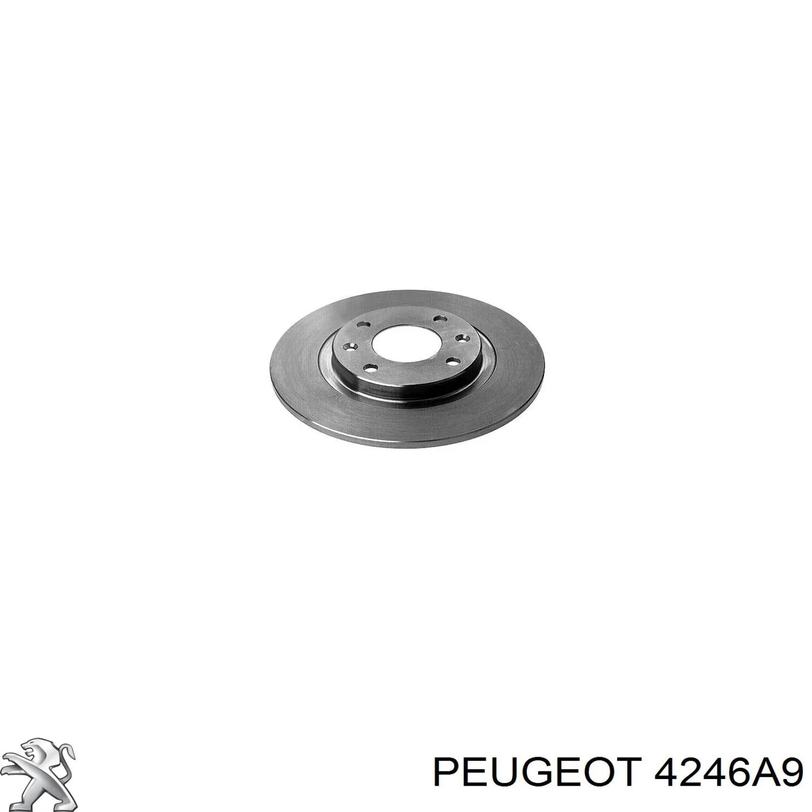 Диск переднього гальма Peugeot/Citroen 4246A9 ціна, від 19.54 USD
