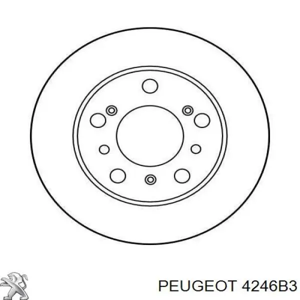 Гальмівні диски передні 4246B3 Peugeot/Citroen