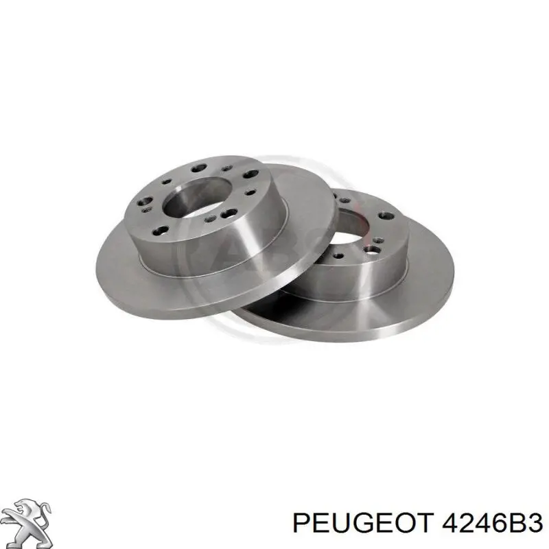 4246B3 Peugeot/Citroen Гальмо дискове переднє