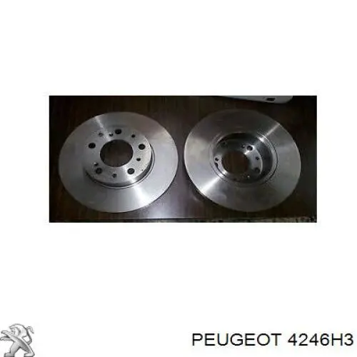 Диск переднього гальма Peugeot/Citroen 4246H3 ціна, від 37.52 USD
