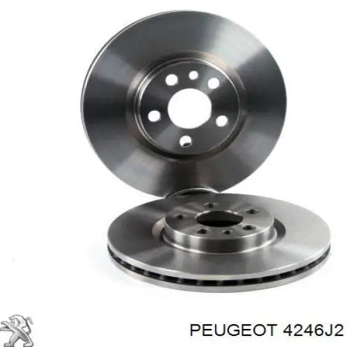 Диск переднього гальма Peugeot/Citroen 4246J2 ціна, від 30.82 USD