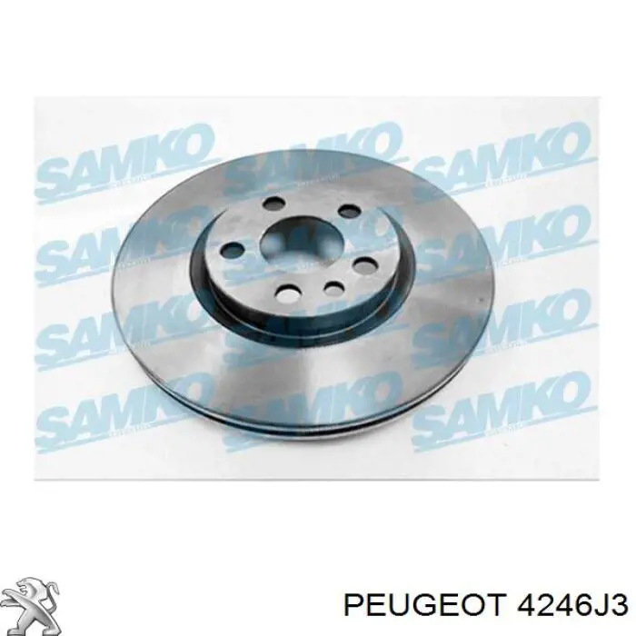 4246J3 Peugeot/Citroen Гальмо дискове переднє