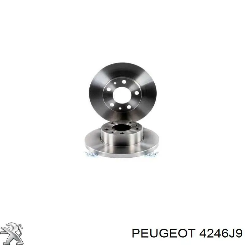 Диск переднього гальма Peugeot/Citroen 4246J9 ціна, від 32.94 USD