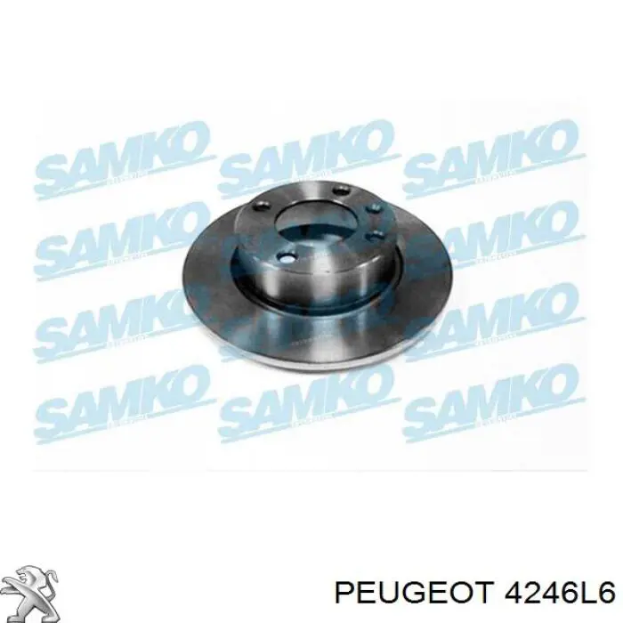 Купити 4246L6 Peugeot/Citroen Диск заднього гальма