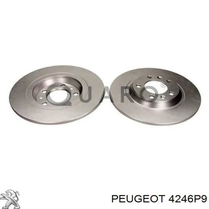 4246P9 Peugeot/Citroen диск гальмівний задній