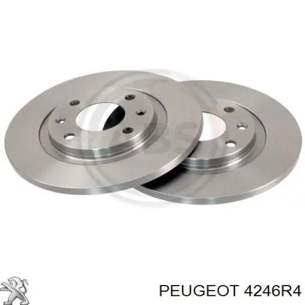 Диск переднього гальма Peugeot/Citroen 4246R4 ціна, від 29.13 USD