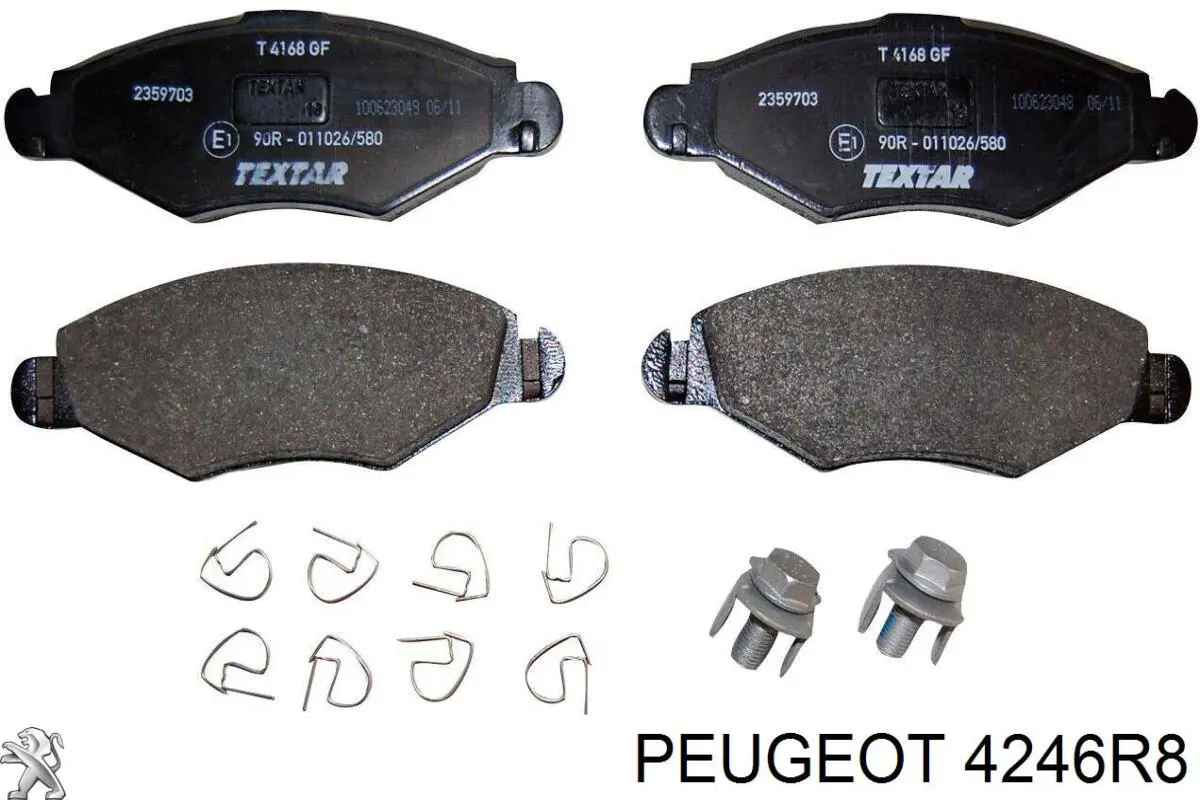 Диск переднього гальма Peugeot/Citroen 4246R8 ціна, від 27.44 USD