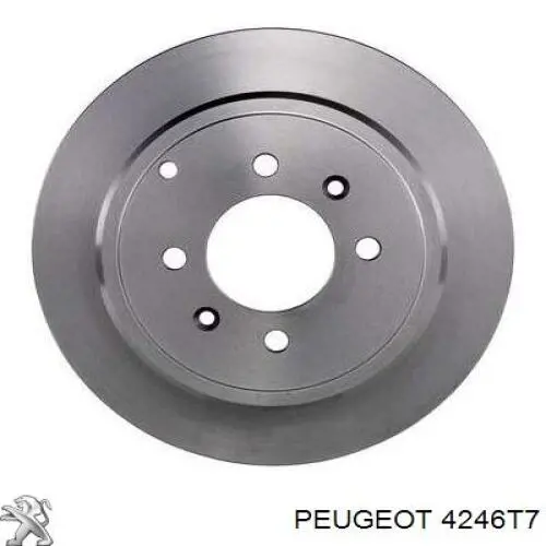 4246T7 Peugeot/Citroen диск гальмівний задній