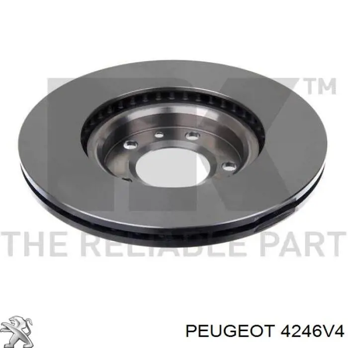 Гальмівні диски передні 4246V4 Peugeot/Citroen