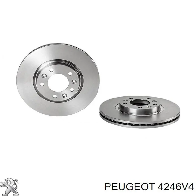 Диск переднього гальма Peugeot/Citroen 4246V4 ціна, від 42.70 USD