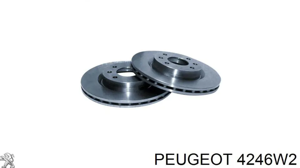 Гальмівні диски передні 4246W2 Peugeot/Citroen