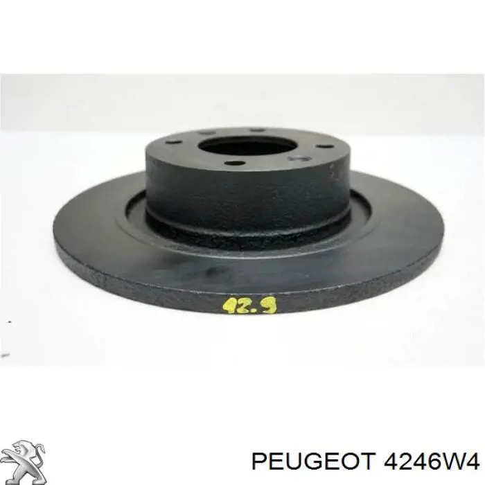 4246W4 Peugeot/Citroen диск гальмівний задній