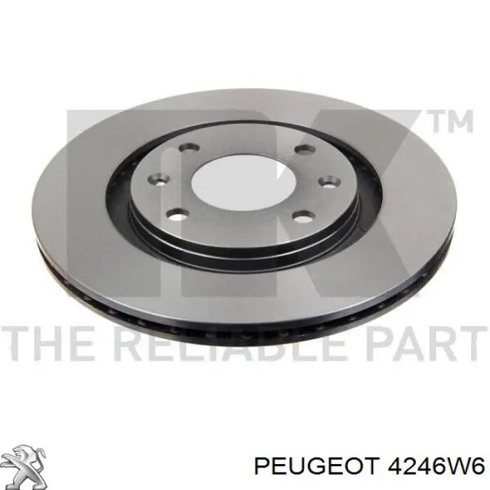4246W6 Peugeot/Citroen диск гальмівний передній