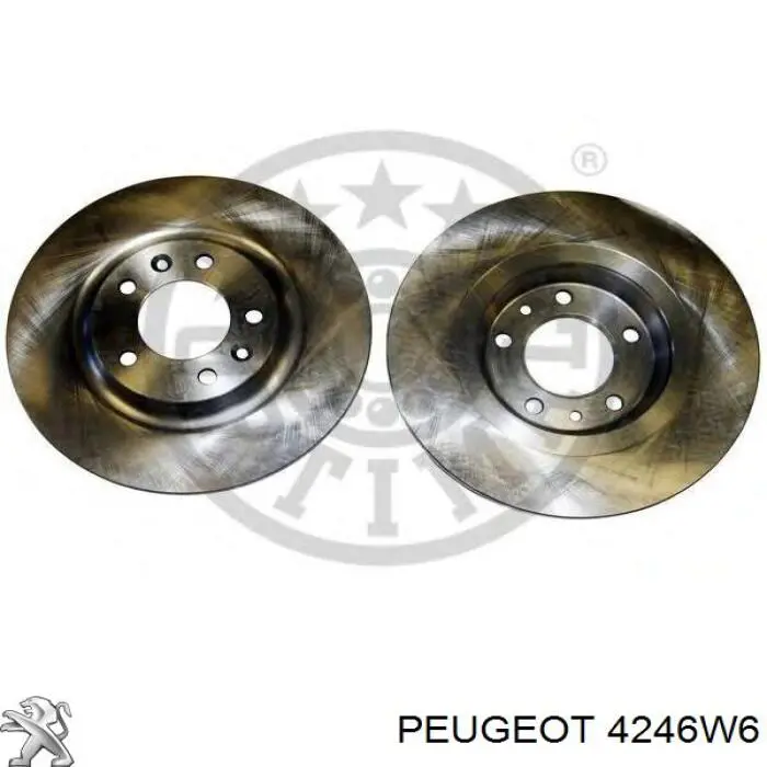 Диск переднього гальма Peugeot/Citroen 4246W6 ціна, від 24.12 USD