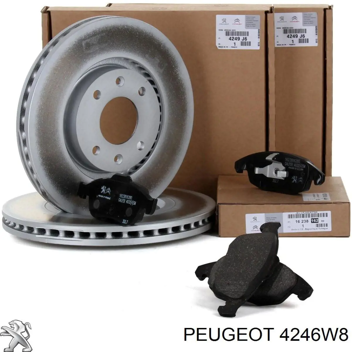 4246W8 Peugeot/Citroen диск гальмівний передній