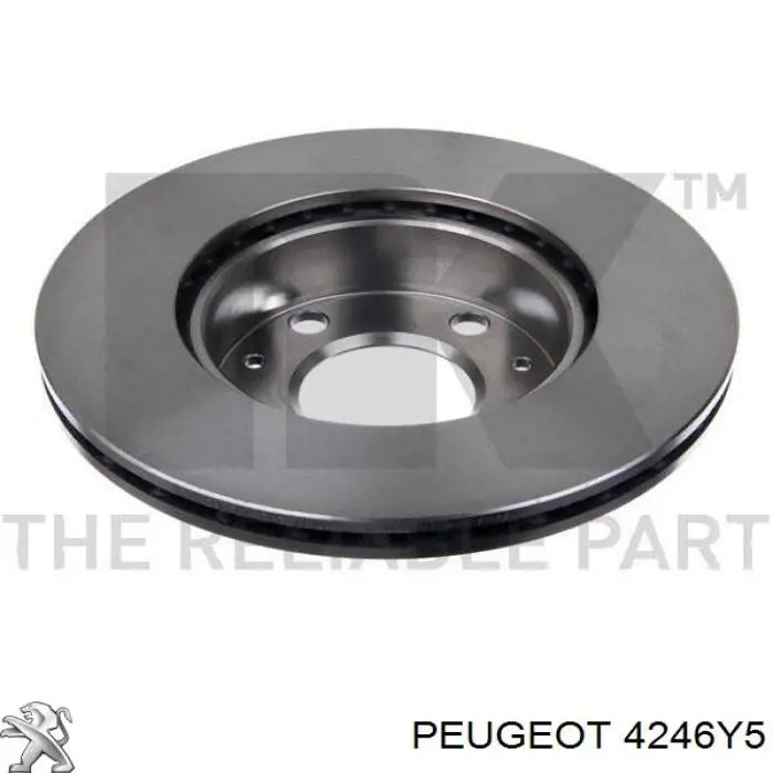 Диск переднього гальма Peugeot/Citroen 4246Y5 ціна, від 45.46 USD