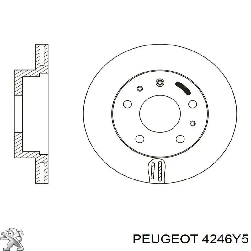 Купити 4246Y5 Peugeot/Citroen Ротор гальмівний