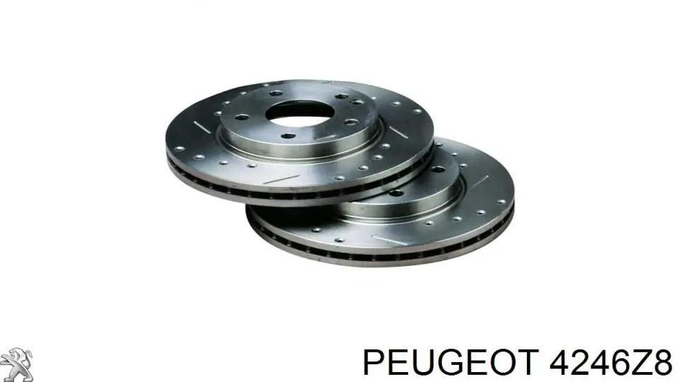 Диск переднього гальма Peugeot/Citroen 4246Z8 ціна, від 64.85 USD