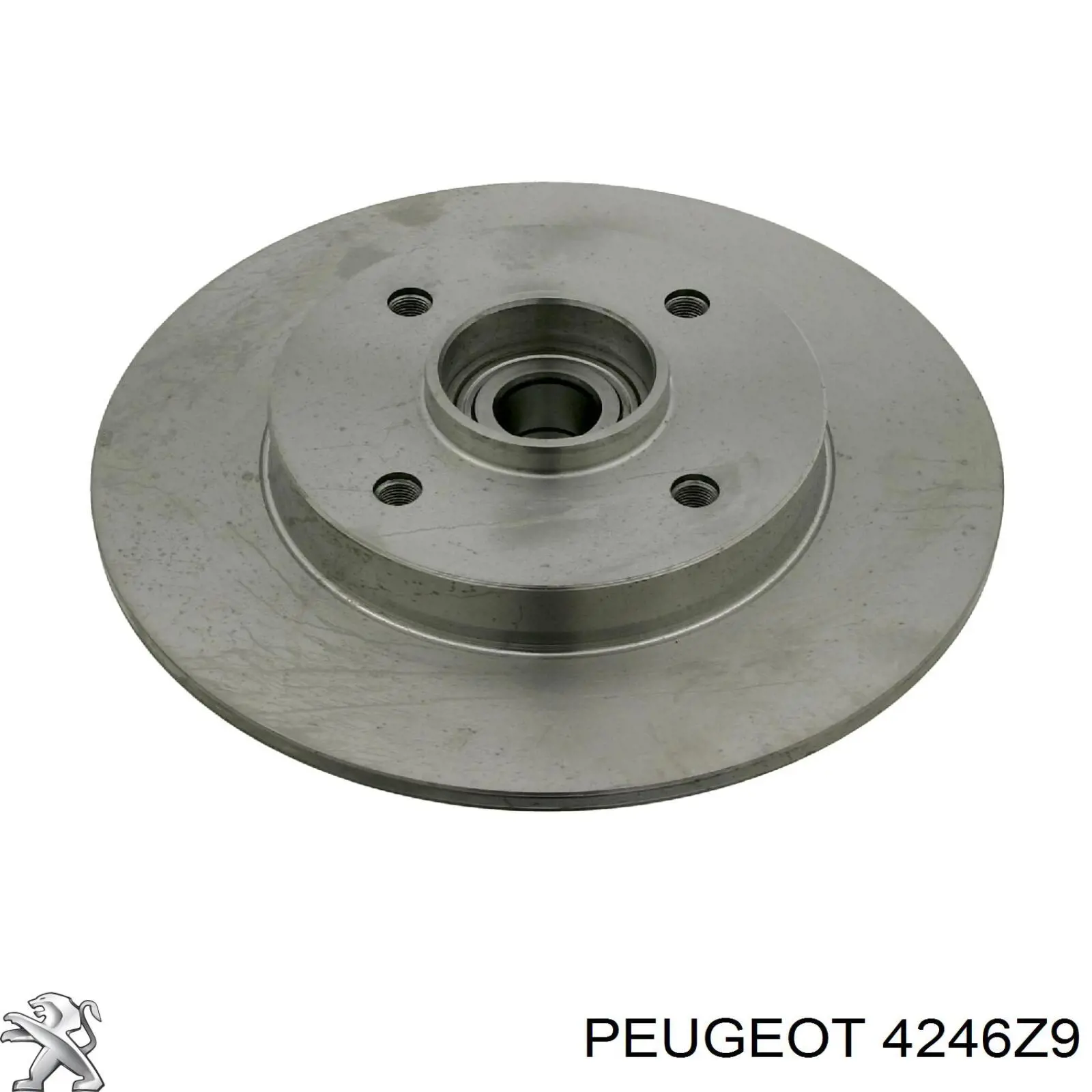 4246Z9 Peugeot/Citroen диск гальмівний задній
