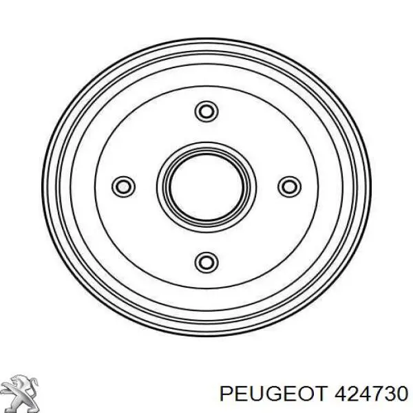 424730 Peugeot/Citroen барабан гальмівний задній