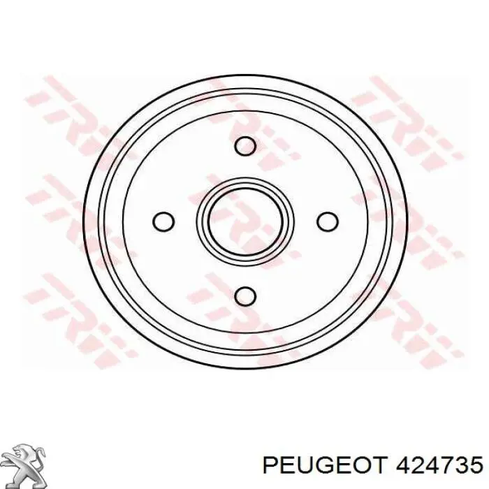 Купити 424735 Peugeot/Citroen Барабан гальмівний задній
