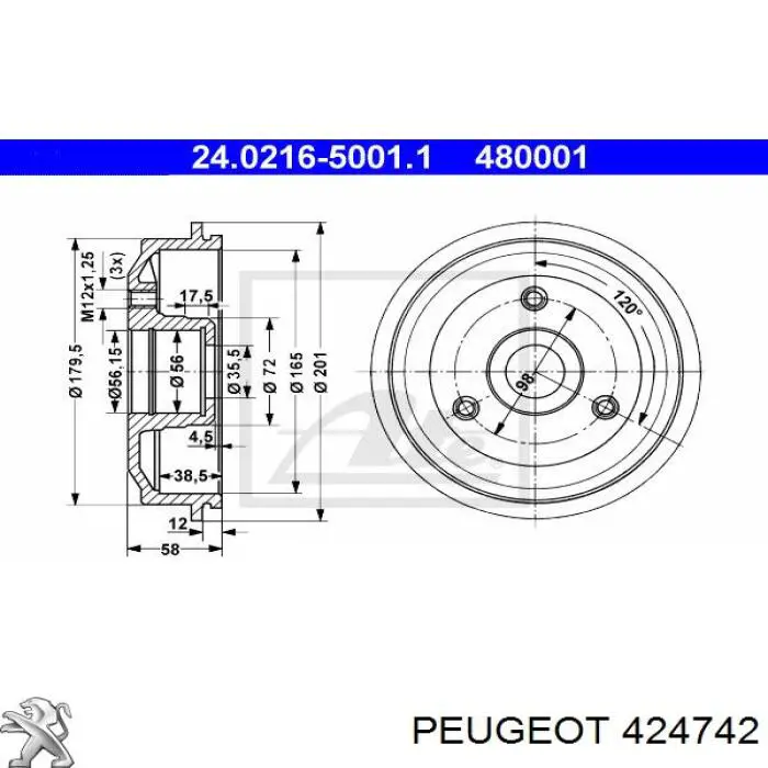  424742 Peugeot/Citroen