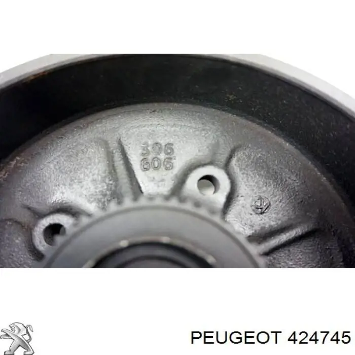 Барабан гальмівний задній Peugeot/Citroen 424745