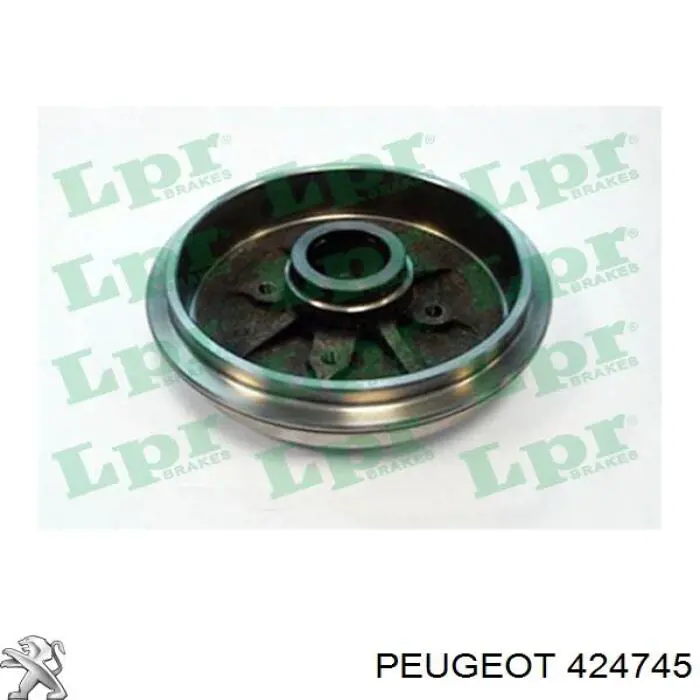 424745 Peugeot/Citroen Барабан гальмівний задній