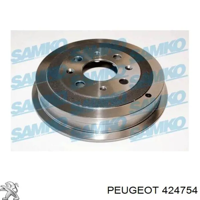 424754 Peugeot/Citroen барабан гальмівний задній