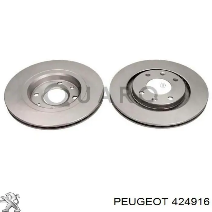 Купити 424916 Peugeot/Citroen Ротор гальмівний
