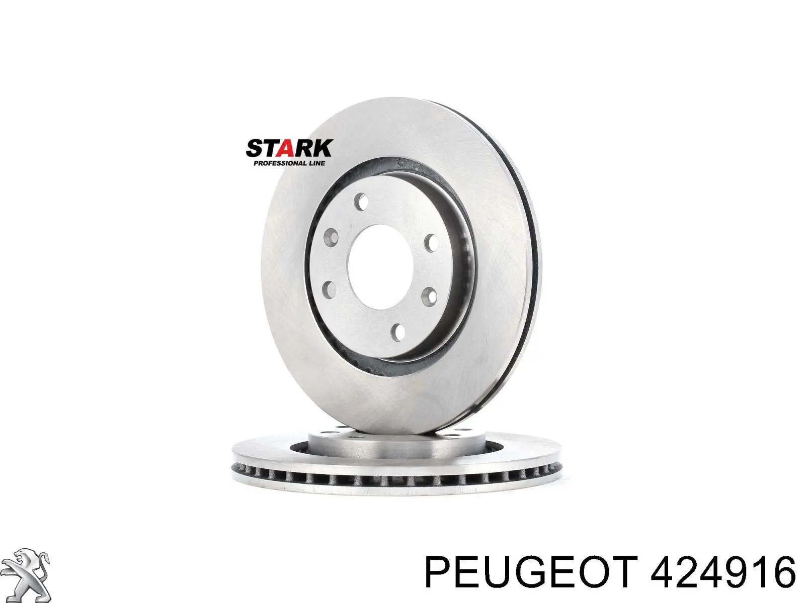 Диск переднього гальма Peugeot/Citroen 424916 ціна, від 29.92 USD