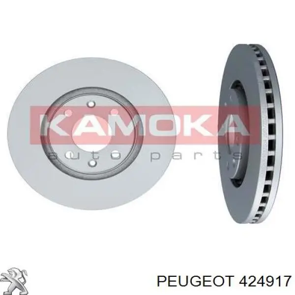 Диск переднього гальма Peugeot/Citroen 424917 ціна, від 31.67 USD