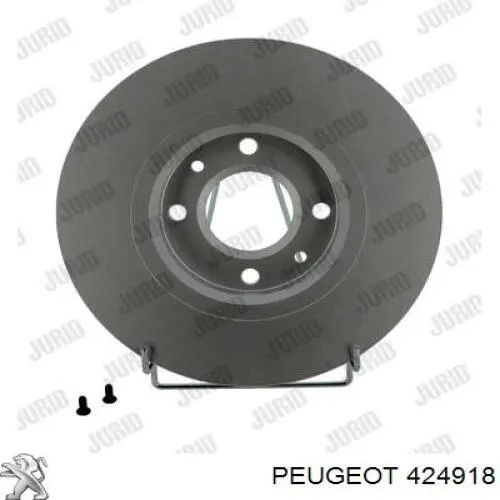 424918 Peugeot/Citroen диск гальмівний передній